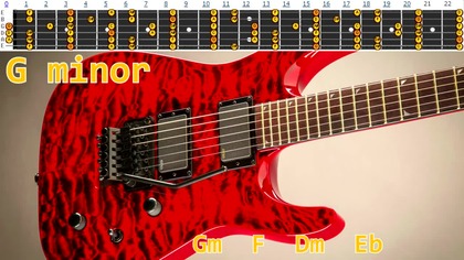 Jackson Rock Ballad Guitar Backing Track Jam - G minor