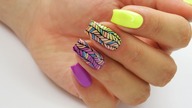 Neon colorful nails art / Allepaznokcie Colours by Molly