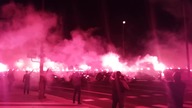 Racowisko kibic&oacute;w Lecha z okazji 99 rocznicy wybuchu Powstania Wielkopolskiego