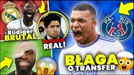 ZWARIOWAŁ...  Mbappe BŁAGA O TRANSFER do Realu Madryt! OKROPNY URAZ Rüdigera! 20 SZWÓW!