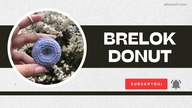TUTORIAL JAK ZROBIĆ DONUTA NA SZYDEŁKU - SZYDEŁKOWY BRELOK DONUT.  HAND MADE CROCHET DONUT #535