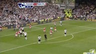 Premier League sezon 2010/2011 Fulham 2-2 Manchester United Hangeland