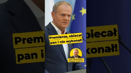 Prok.  Blajerski w #IPPTVNaŻywo: Premierze, obiecał pan i nie wykonał! #polityka #Tusk #prokuratura