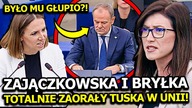 ZAJĄCZKOWSKA I BRYŁKA TOTALNIE ZAORAŁY DONALDA TUSKA W PARLAMENCIE EUROPEJSKIM! AŻ BYŁO MU GŁUPIO!