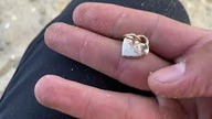 Poszukiwania wykrywaczem metalu na plaży w Anglii srebro złoto