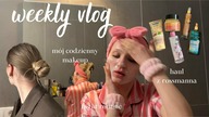 weekly vlog | mój codzienny makeup  haul z rossmanna  night routine 