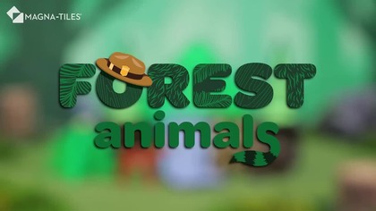 Klocki Magnetyczne Forest Animals 25 el MAGNA TILES