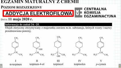 ZADANIE 24 I 25 CKE 2020 CZERWIECMAJ ADDYCJA ELEKTROFILOWA I REG MARKOWNIKOWA