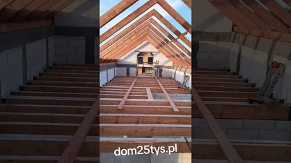 Poddasze w domu Adaś 70m2  http://dom25tys.pl zapisy na budowę domu kontakt@dom25tys.pl