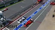GP Kanady 2008 - wypadek Hamiltona w pit lane