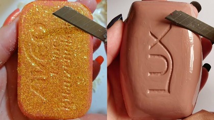 Soap Carving ASMR Relaxing Sounds no talking Satisfying ASMR Video #soapcarving #carvingsoap #seife