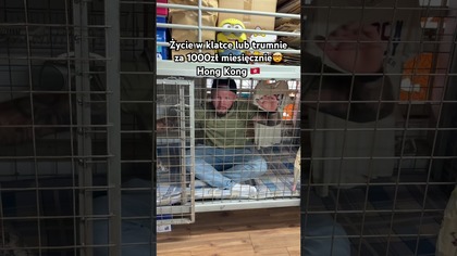 Życie w klatce za 1000 zł miesięcznie! Milion ludzi tak żyje w Hong Kongu 
