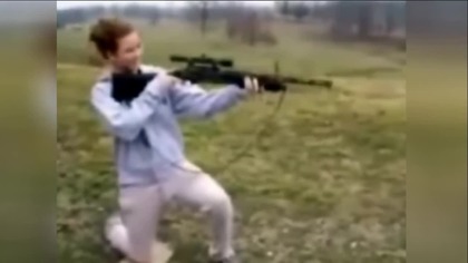 Pierwszy strzał dziewczyny - fail 