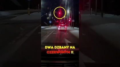 Dwa dzbany na czerwonym świetle #shorts #rikordwidjo #polscykierowcy #polska #policja
