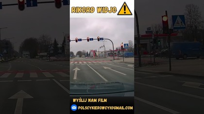 Kierowca busa to daltonista #shorts #bus #polscykierowcy #polskiedrogi #policja