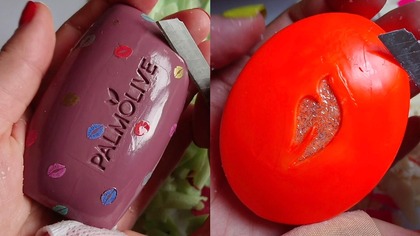 Soap Carving ASMR Relaxing Sounds no talking Satisfying ASMR Video