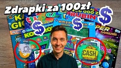 Zdrapki Lotto  Mix za 100zł i kolejne wygrane z serii tych rzadszych 