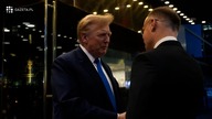 Duda spotkał się z Trumpem.  Uściski i serdeczności na powitanie