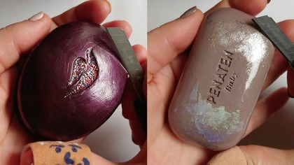 Soap Carving ASMR Relaxing Sounds no talking Satisfying ASMR Video