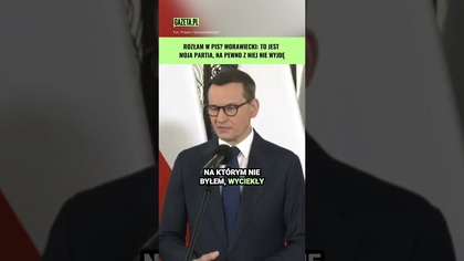Czy PiS się rozpadnie? Morawiecki: Relacje są dobre #shorts