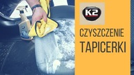 Jak usunąć plamy z tapicerki samochodowej, pranie tapicerki - K2 Tapis, płyn i pianka czyszcząca