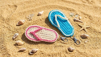 Szydełkowe Klapki Brelok Tutorial Krok Po Kroku #679 PL/ENG