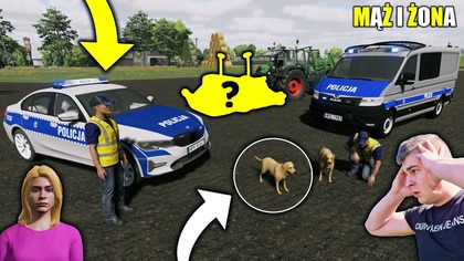 PSY POLICYJNE ZNALAZŁY TROP BMW PRZESZUKALI GOSPODARSTWO KUPUJE MASZYNY POD FENDTAMĄŻ I ŻONA94