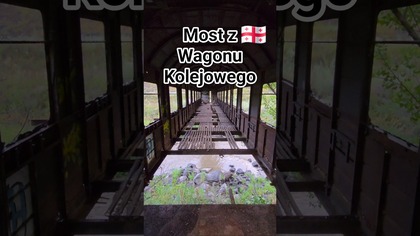 Most z Wagonu Kolejowego - Gruzja  Train Bridge #offroad #georgia #travel #urbex