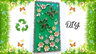 Obrazek 3D z kartonu, opakowań po jajkach i rolek po papierze. Pomysł na recykling.  DIY