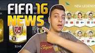 FIFA 16 - Nowości, Wygląd Kart, FUT Draft i Kariera