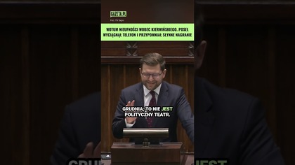 Śliwka do Kierwińskiego: Nie panuje pan nad sobą, kiedy dopadnie pana pogłos #shorts