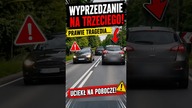 Wyprzedzanie na trzeciego o krok od tragedii!  #shorts #droga #wypadek