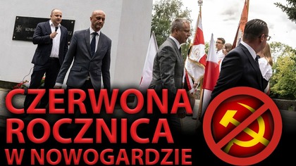 Znów to zrobił! Burmistrz Nowogardu 1 września składał kwiaty pod sowieckim pomnikiem!