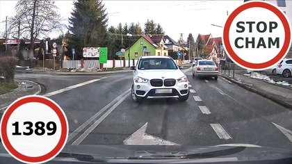 Stop Cham #1389 - Niebezpieczne i chamskie sytuacje na drogach
