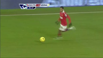 Premier League sezon 2010/2011 Manchester United - Arsenal Londyn 2 połowa