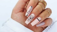 Flower nails art tutorial step by step /Elisium Nails