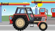  Tractor for Kids - Tractor with rotary mower for grass | Cartoon -  Bajki Traktory