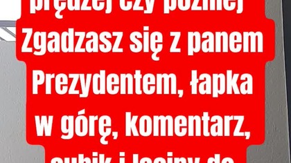Popieramy Prezydenta Nawrockiego.