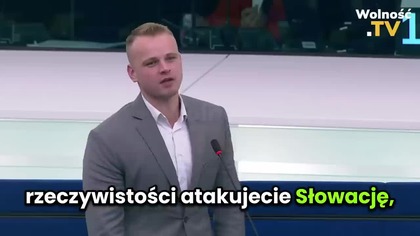ODWAŻNY SŁOWAK ZGRUZOWAŁ VON DER LEYEN I LEWlC0WYCH OSZOŁOMÓW NA OCZACH CAŁEGO ŚWIATA!