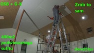 Przykręcanie płyt gipsowych na OSB | 400m2 podwieszanego sufitu | part 1 | dom25tys | #pawełwaga