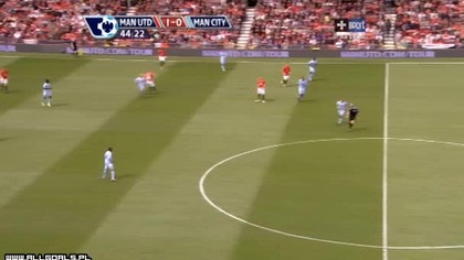 Premier League sezon 2008/2009 Man Utd 2-0 Man City Tevez