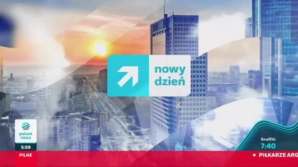 Polsat News - Początek Nowy dzień z nową oprawą ekranową (19. 12. 2022)