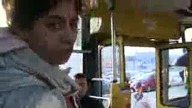 Cyganka w warszawskim tramwaju