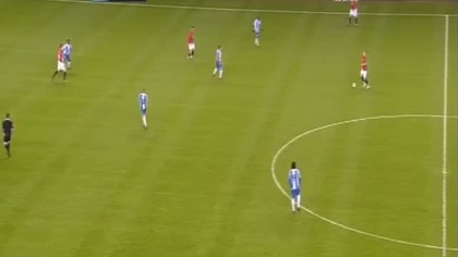 Premier League sezon 2008/2009 Wigan 1-2 Man Utd Carrick