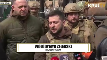 Prezydent Zełenski w Buczy: To jest ludobójstwo! Zostaną rozliczeni...  \\ Polska. LIVE