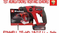 Wiertarka Udarowa EINHELL TE-HD 18/12 Li Solo - TEST Udaru Pneumatycznego 1,3 JOULE !!!