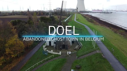 DOEL abandoned ghost town in Belgium / aerial views from drone