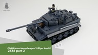 COBI Druga Wojna Światowa | 2538 --- Panzerkampfwagen VI Tygrys Ausf.E --- budowanie --- część 2