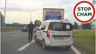 Zatrzymał ruch na węźle - pierwszeństwo na pasach przeplatania #1157 Wasze Filmy