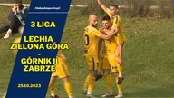 Lechia Zielona Góra - Górnik II Zabrze 2:1 - skrót (bramki) - 25. 10. 2023r.